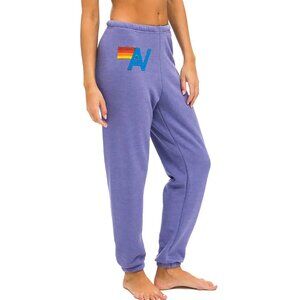 Aviator Nation Logo Stitch Sweatpants - LAVENDER